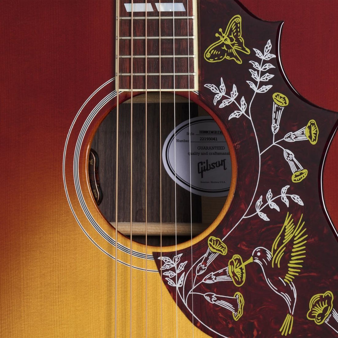 Gibson Hummingbird Standard Rosewood Acoustic Guitar with Hardshell Case - Rosewood Burst