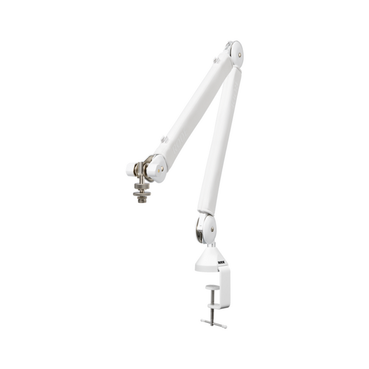 Rode Premium Studio Boom Arm w/ Clamp Mount & Pass through Mount - White
