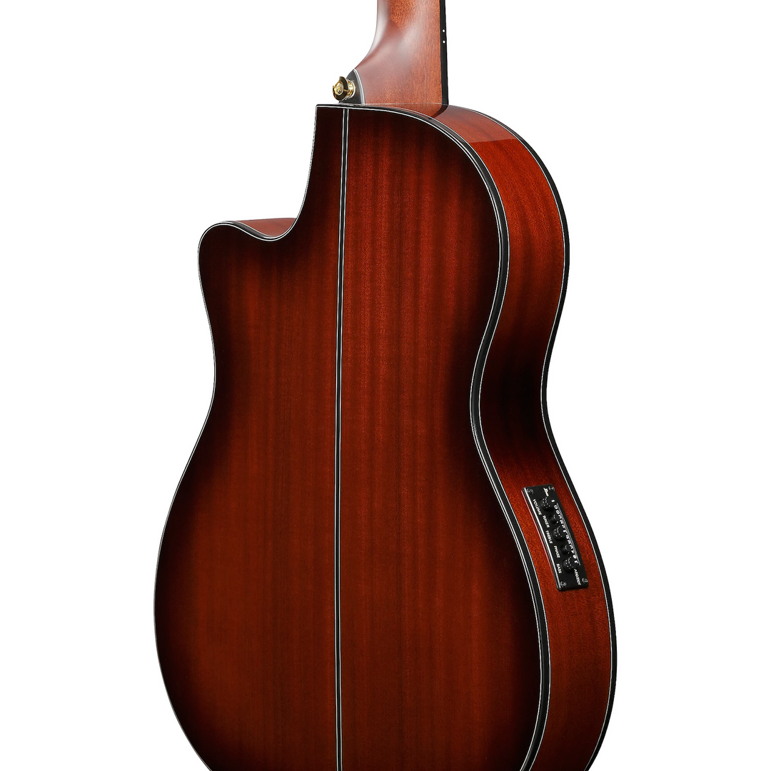 Ibanez GA35TCEVLS Thinline Cutaway Classical Acoustic-Electric Violin Sunburst High Gloss