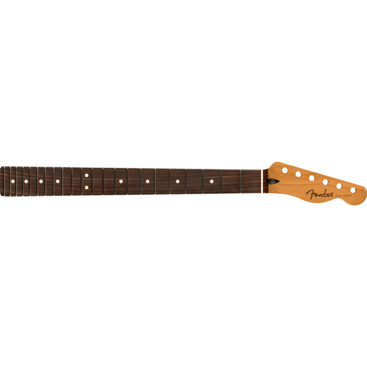 Fender Satin Roasted Maple Telecaster® Neck, 22 Jumbo Frets, 12-inch, Rosewood, Flat Oval Shape