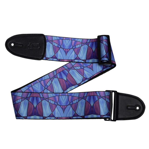 Levy's MP3SG-004 Stained Glass Guitar Strap - Plum Blue