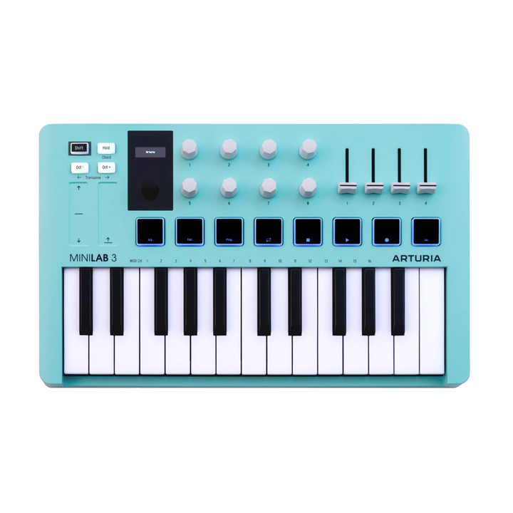 Arturia MINILAB3AM LTD 25-Key MIDI Controller w/Software (Aquamarine)