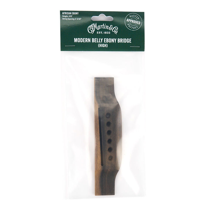 Martin 18BR0001 Modern Belly High 2 5/32" – Bridge Replacement Part, Ebony