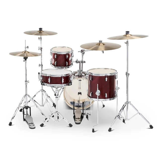 PDNY1604TC- PDP New Yorker Shell Pack, 4 Piece- Twisted Cherry Finish