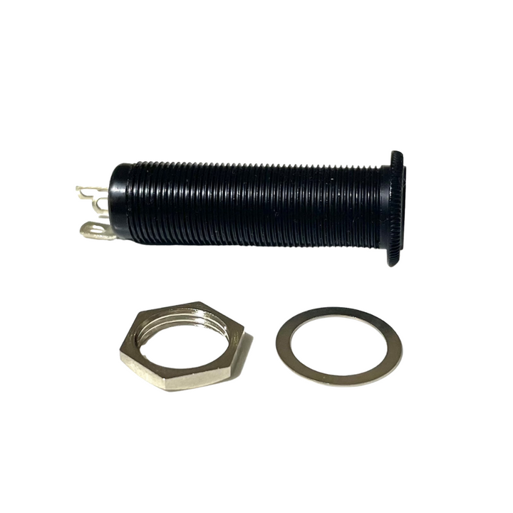 Allparts EP-0152 Switchcraft® 152B Stereo Long Threaded Jack Black