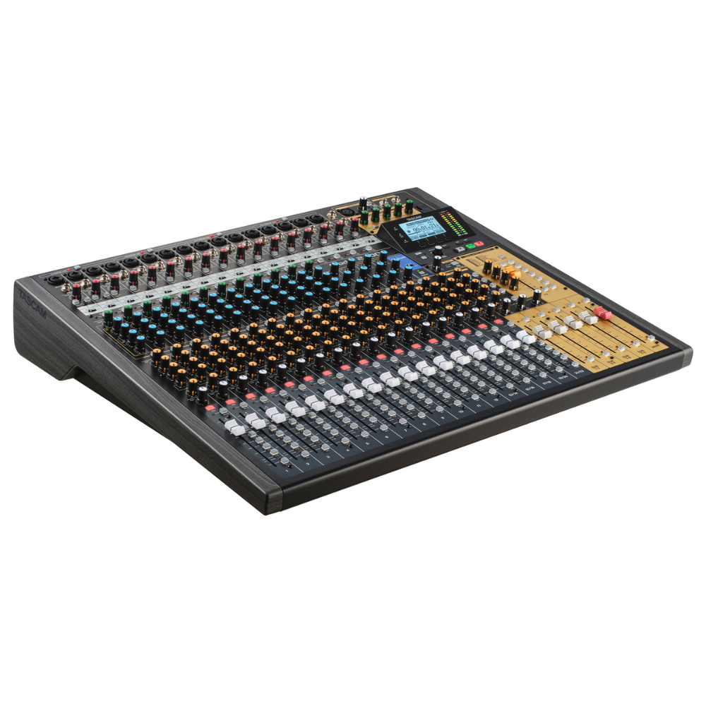 Tascam Model 2400 24-Track Flagship Analog Recording Console & Live Mixer w/ Audio Interface