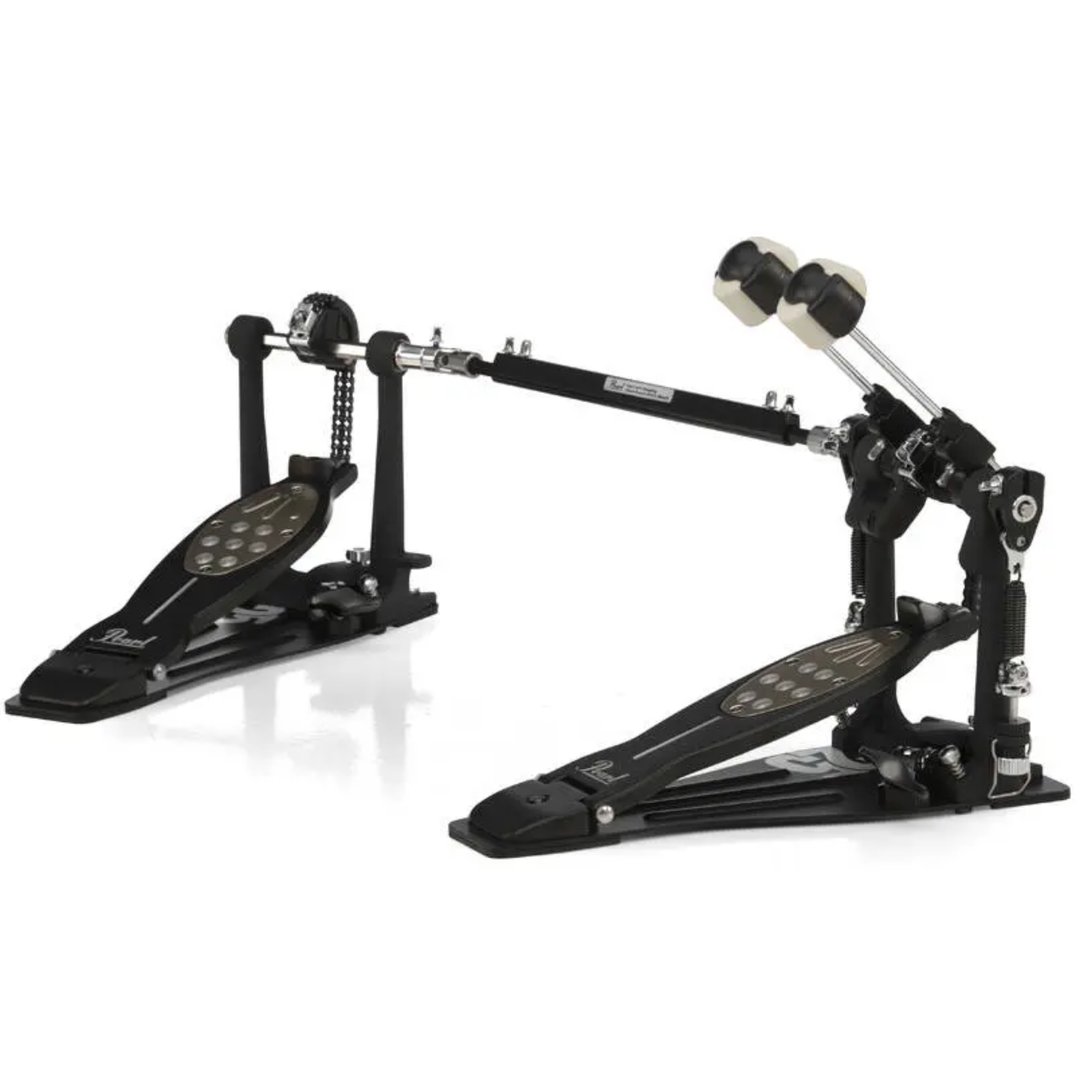 Pearl P-2052CB 25Th Black Eliminator Redline Double Bass Drum Pedal - Chain Drive