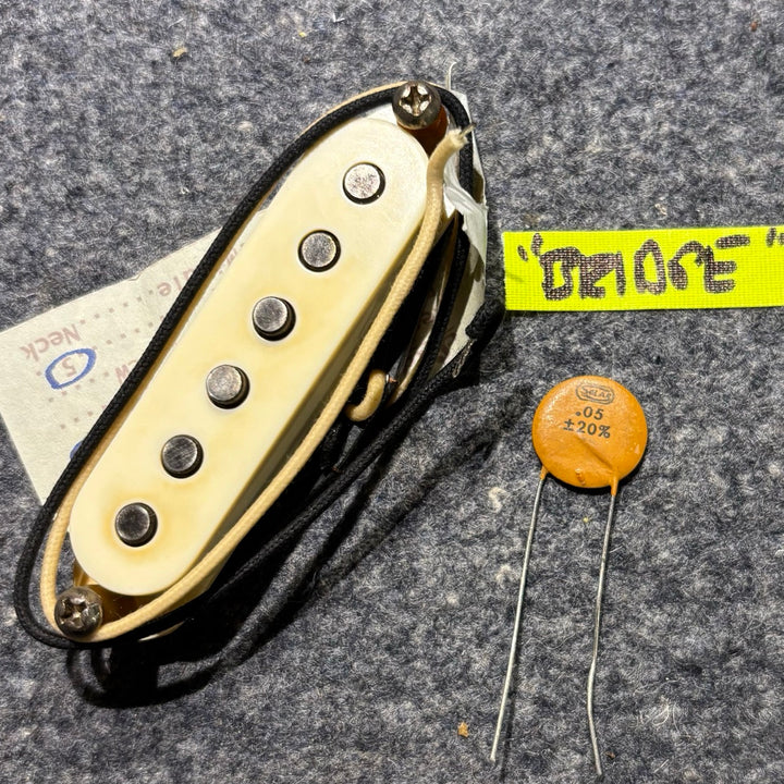 Sliders - SRV '59 Aged White Stratocaster Pickup Set (Never Installed ) - MINT