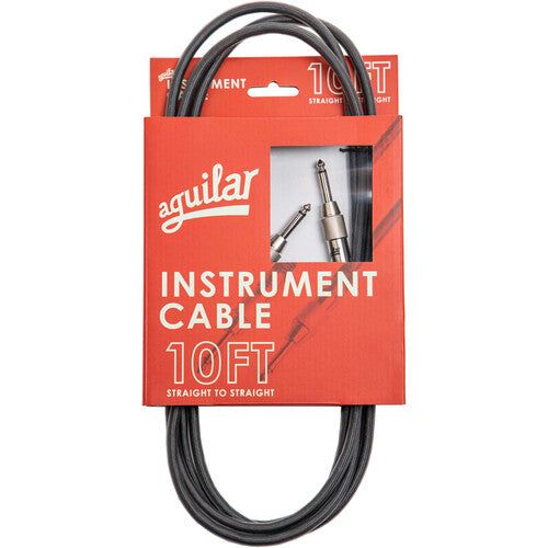 Aguilar AGINST10SS 10’ Foot Straight to Straight  Instrument Cables