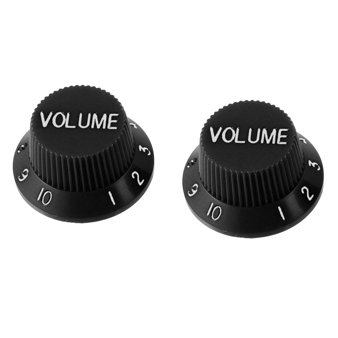 Allparts PK-0154-B23 Black Volume Knobs - 50 Piece Bulk Pack