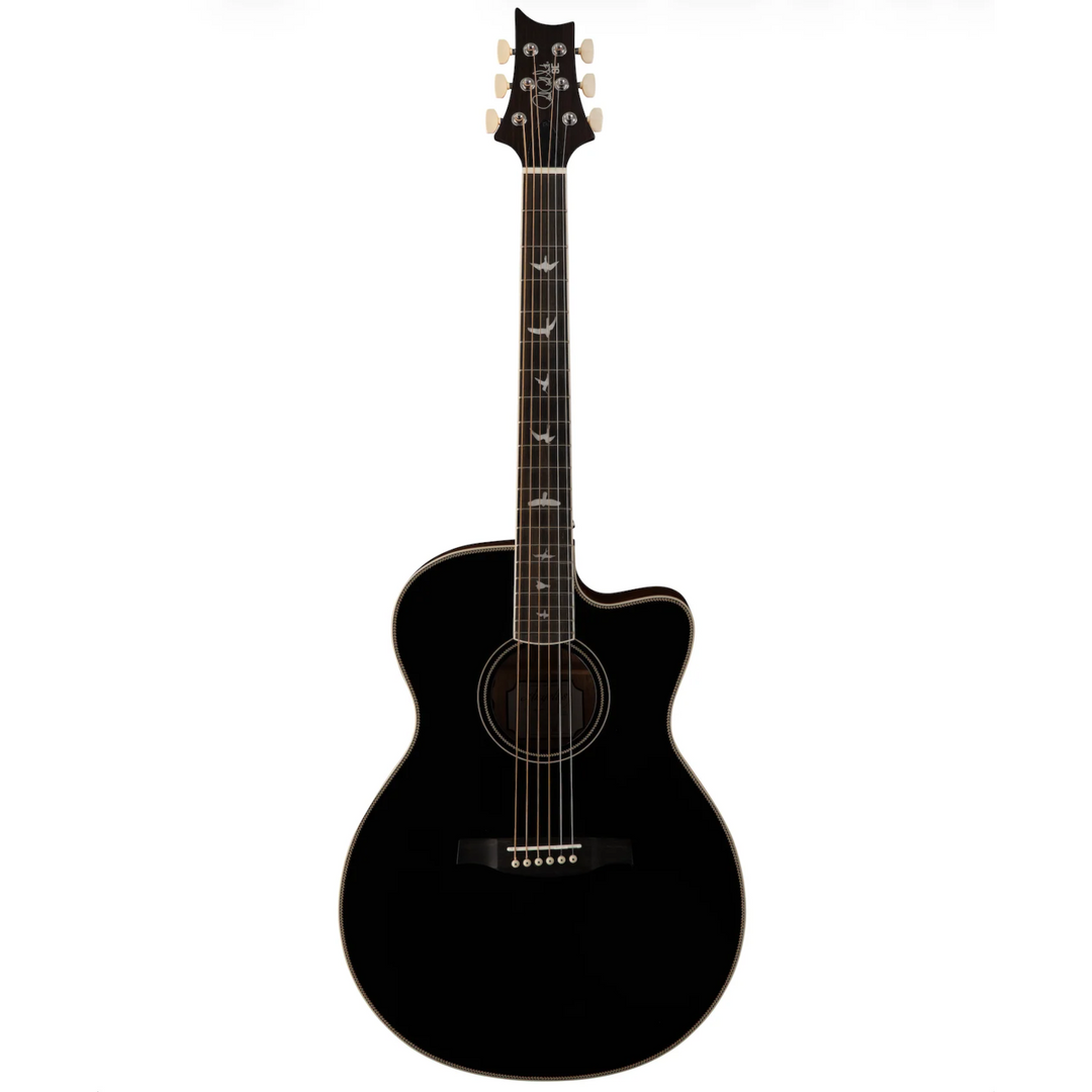 PRS SE A20E Angelus Acoustic-Electric Guitar (Black Top Gloss / Satin Back)