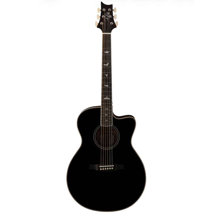 PRS SE A20E Angelus Acoustic-Electric Guitar (Black Top Gloss / Satin Back)