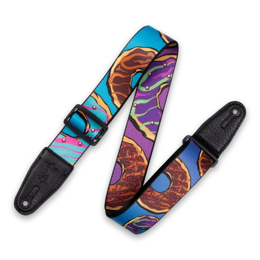 Levy's 2'' Printed Polyester Guitar Strap - Donut