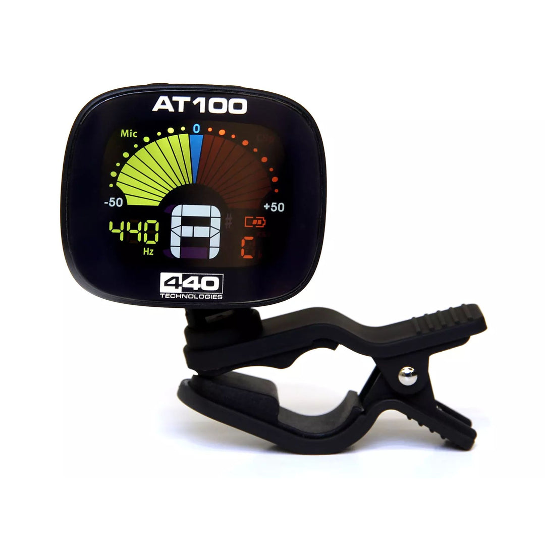Apex AT100 440 Technologies Chromatic Clip-On Tuner with full-colour LCD display