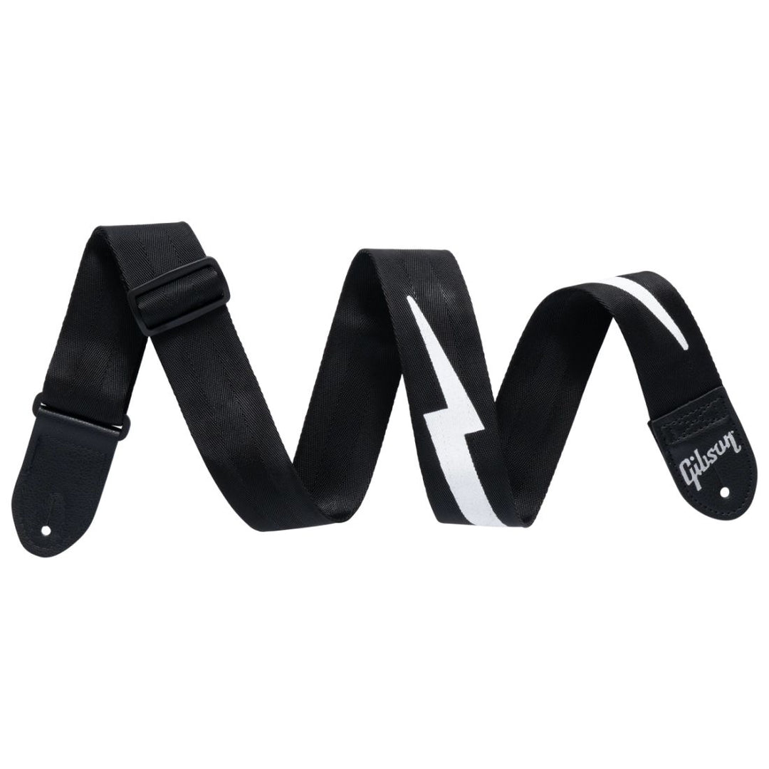 GIBSON LIGHTNING BOLT SEATBELT-BLAK