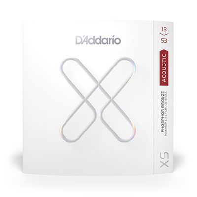 D'Addario XSAPB1353 XS Phosphor Bronze Coated Acoustic Guitar Strings Hybrid Light  - .013-.053