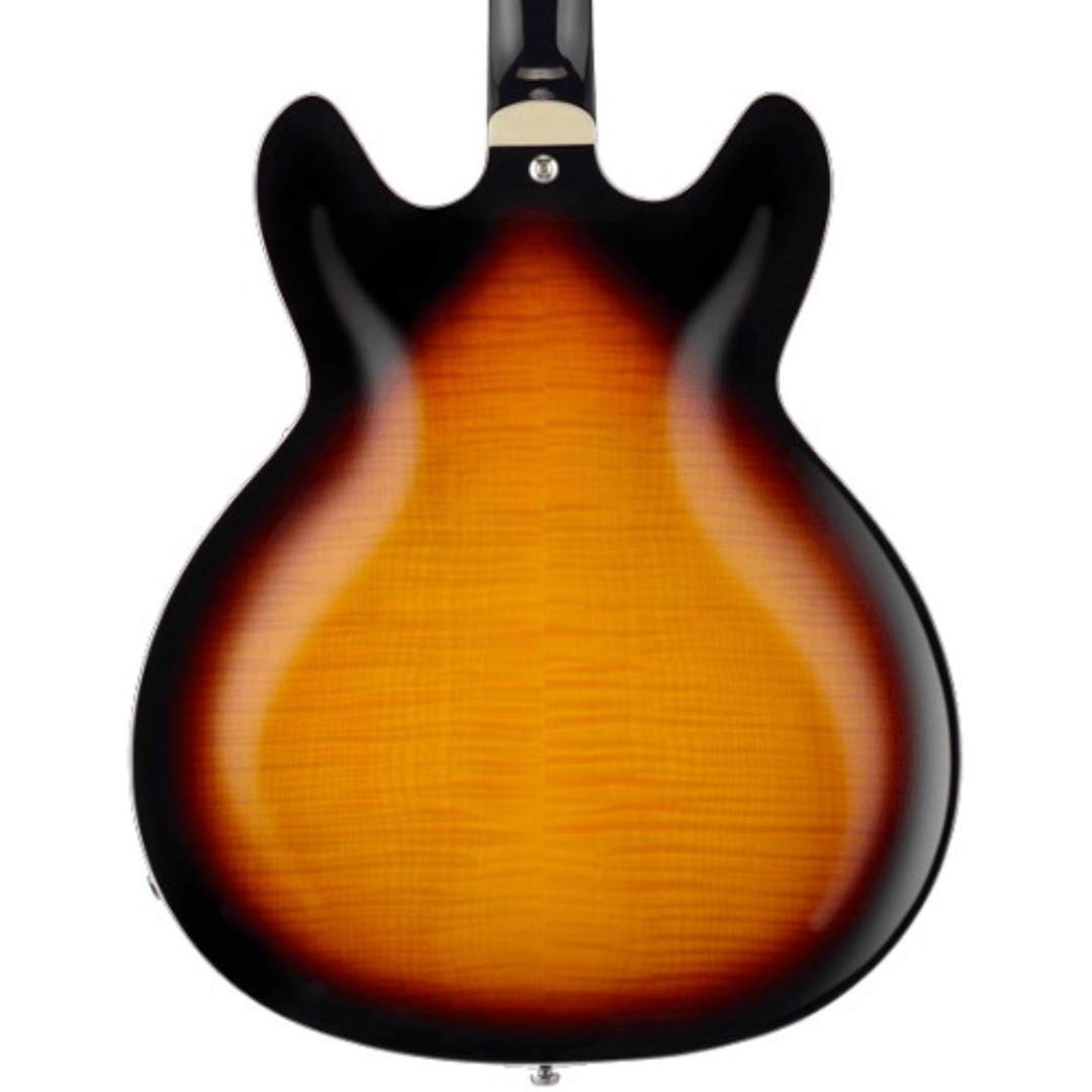 Hagstrom SUVIK-TSB Super Viking Flame Maple Electric Guitar (Tobacco Sunburst)