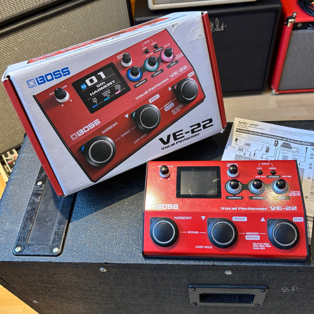 Boss - VE22 Vocal Performer Voice Processor w/Box & Boss VE22 User Guide (2025)  - USED