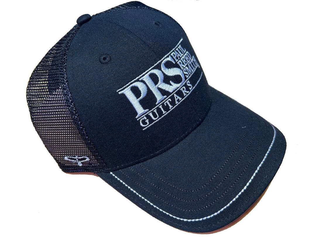 PRS Hat, Trucker, PRS Block Logo White, Black