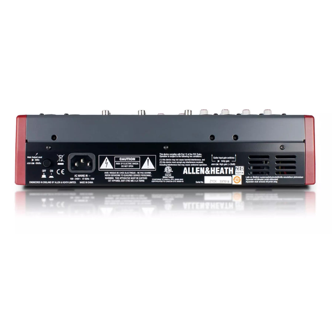 Allen & Heath ZED-10FX 10 Channel Live/Recording Mixer with USB & FX