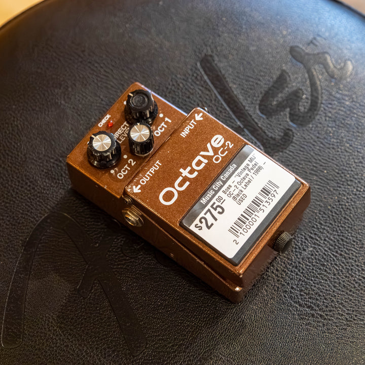 Boss - "Vintage MIJ" OC-2 Octave Pedal (Black Label / 1988) - USED