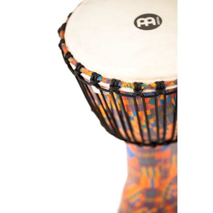 Meinl Percussion 10" Rope Tuned Travel Series Djembe Hand Selected Goatskin Head (Patented) Kenyan Quilt