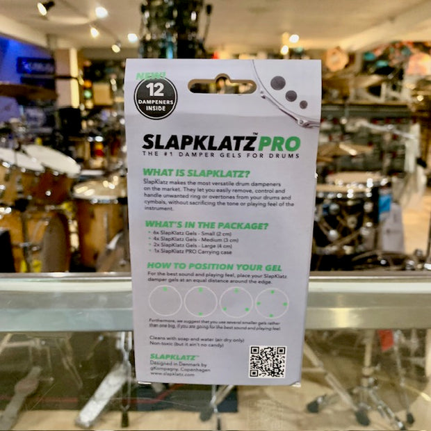 SLAP-PRO-BK- SlapKlatz # 1 Dampener Gel for Drums/ Black Pro Series  Series 12 Pieces