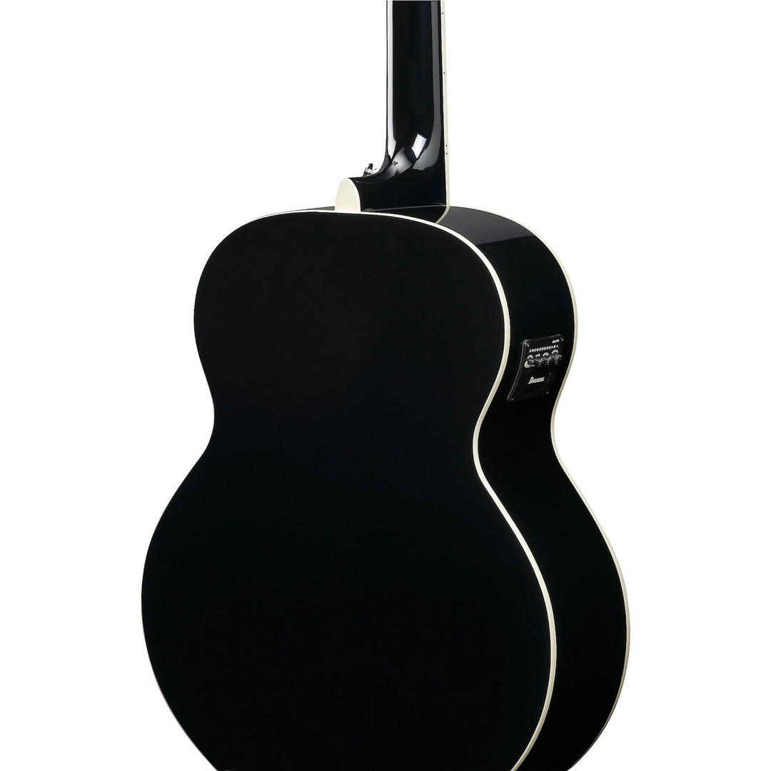 Ibanez AJ7012M1EBK Jumbo 12-String Acoustic-Electric Guitar Black High Gloss