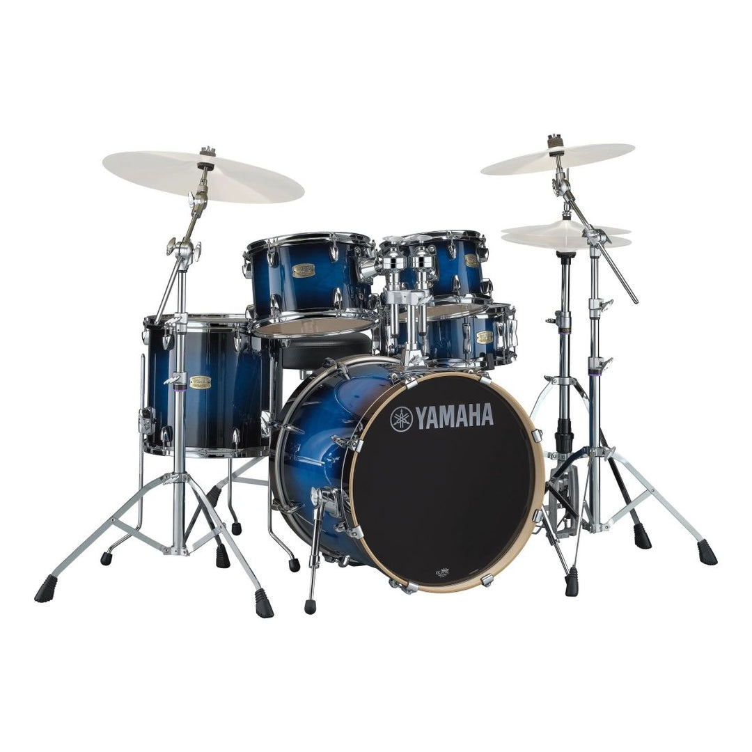 Yamaha Stage Custom Birch 5-Piece Drum Kit (22,16,12,10,SD) with Hardware - Deep Blue Sunburst