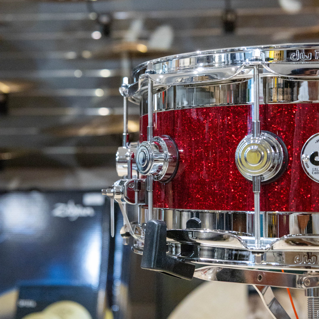 DRX16514SEC055 DW  Edge Snare Drum W/ Chrome Hardware in Ruby Glass