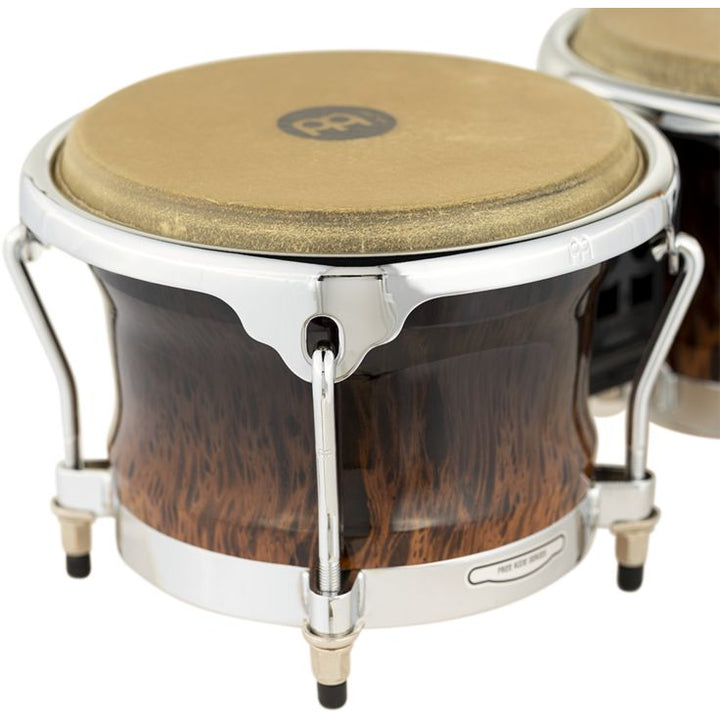 Meinl Percussion Professional Series FWB400 Wood Bongo Brown Burl