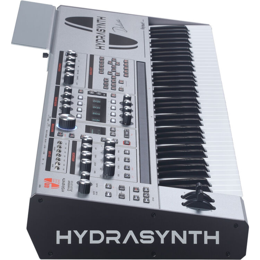 ASM Hydrasynth Deluxe 16-Voice Digital Wave-Morphing Synthesizer - Limited-Edition Silver