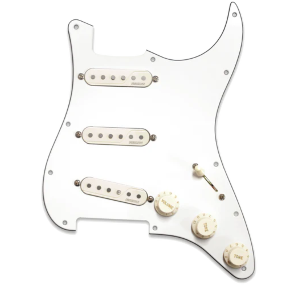 Fishman PRF-SS6-GPW Fluence Signature Series Greg Koch Single Width Loaded Pickguard - White