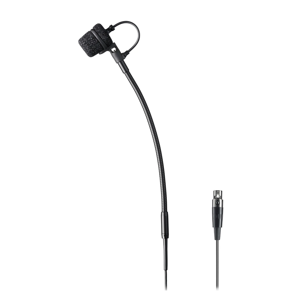 Audio-Technica ATM355VFCT4 Clip-On Cardioid Condenser Instrument Microphone for Wireless (Shure TA4F Connector)