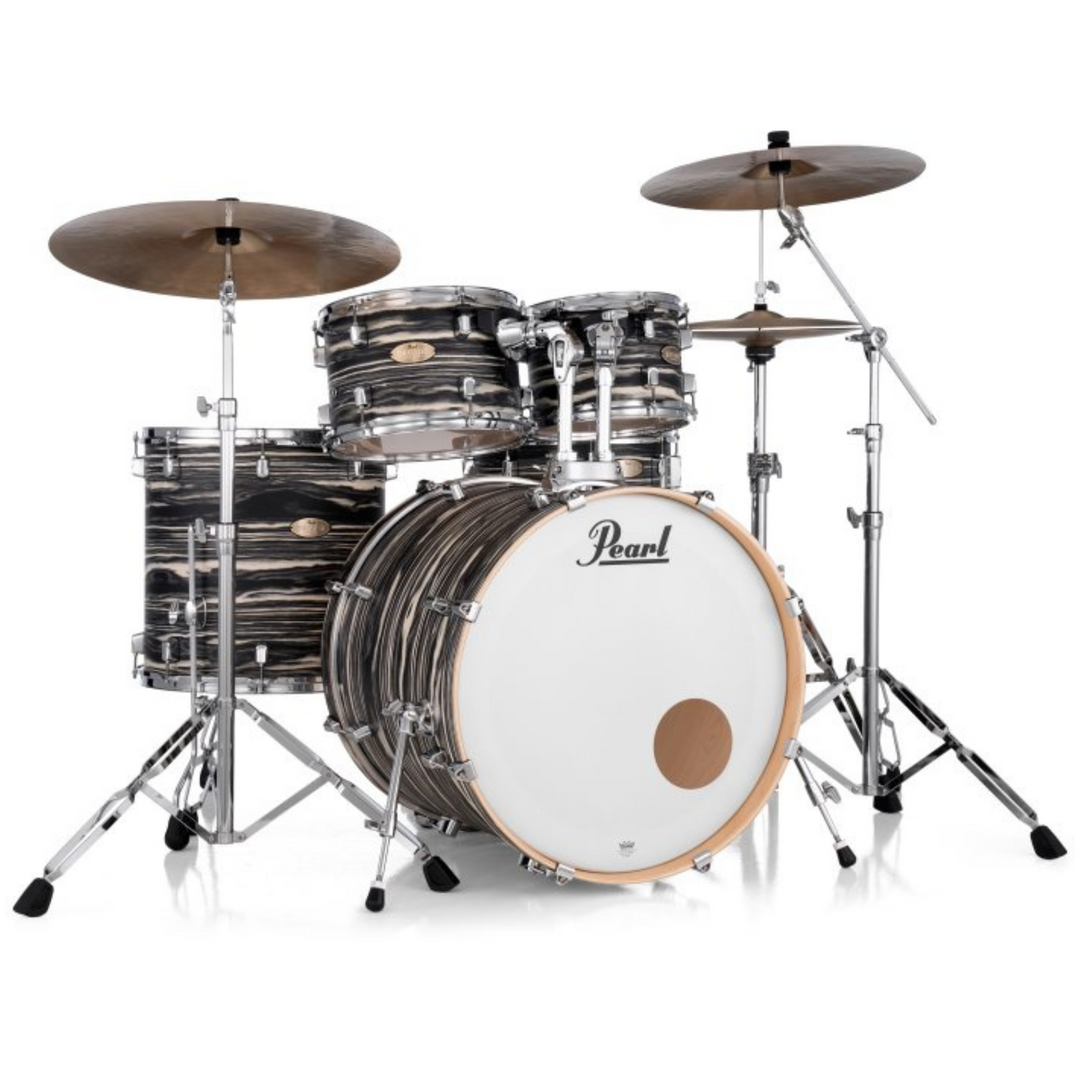 Pearl DMPA925SPC875 Decade Maple Artisan 5-Piece Drum Shell Pack With 22" Bass Drum - Black Satin Marble