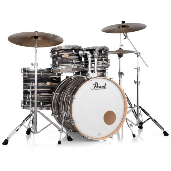 Pearl DMPA925SPC875 Decade Maple Artisan 5-Piece Drum Shell Pack With 22" Bass Drum - Black Satin Marble