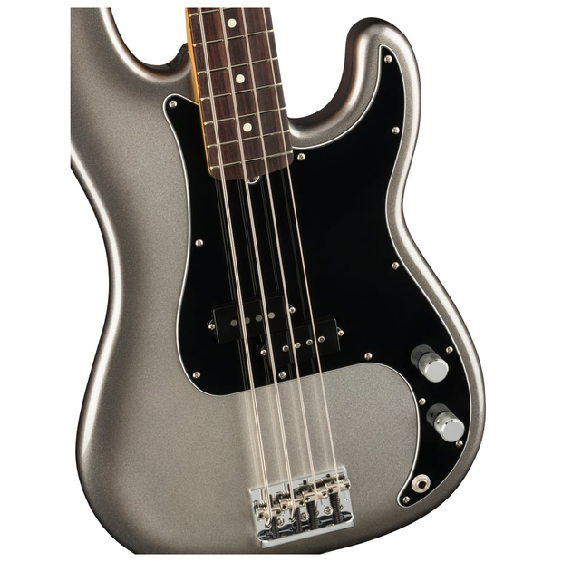 Fender American Professional II Precision Bass Rosewood Fingerboard Electric Bass Guitar - Mercury