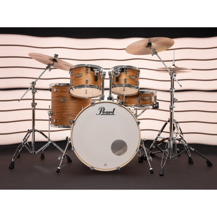 Pearl DMPA925SPC876 Decade Maple Artisan 5-Piece Drum Shell Pack With 22" Bass Drum, Satin Caramel Veil