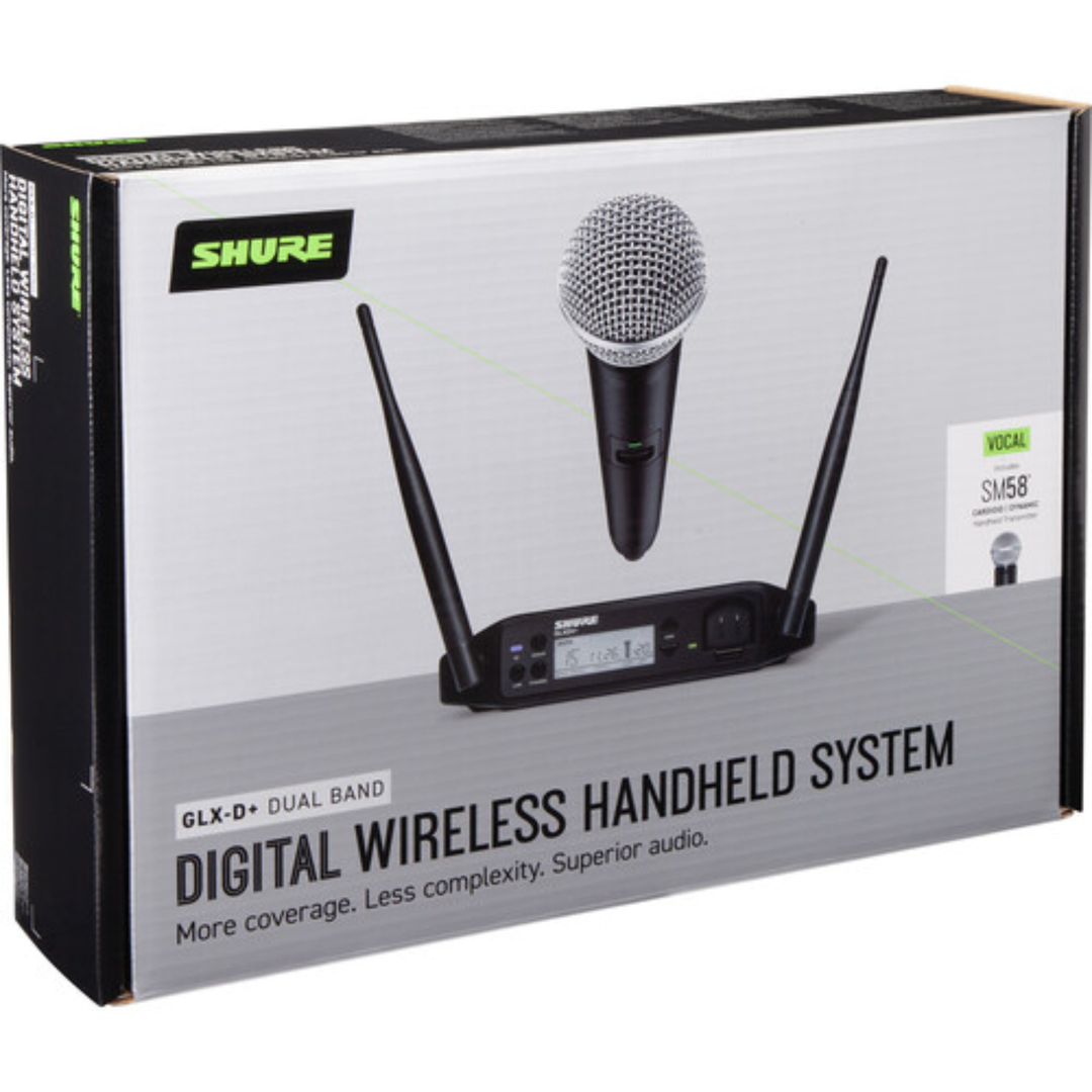 Shure GLXD24+ Wireless Vocal System w/ SM58 Microphone (Z3)