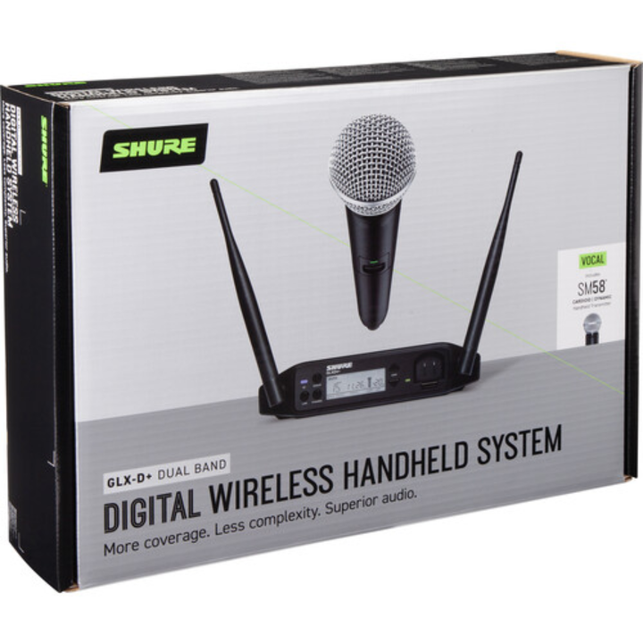 Shure GLXD24+ Wireless Vocal System w/ SM58 Microphone (Z3)
