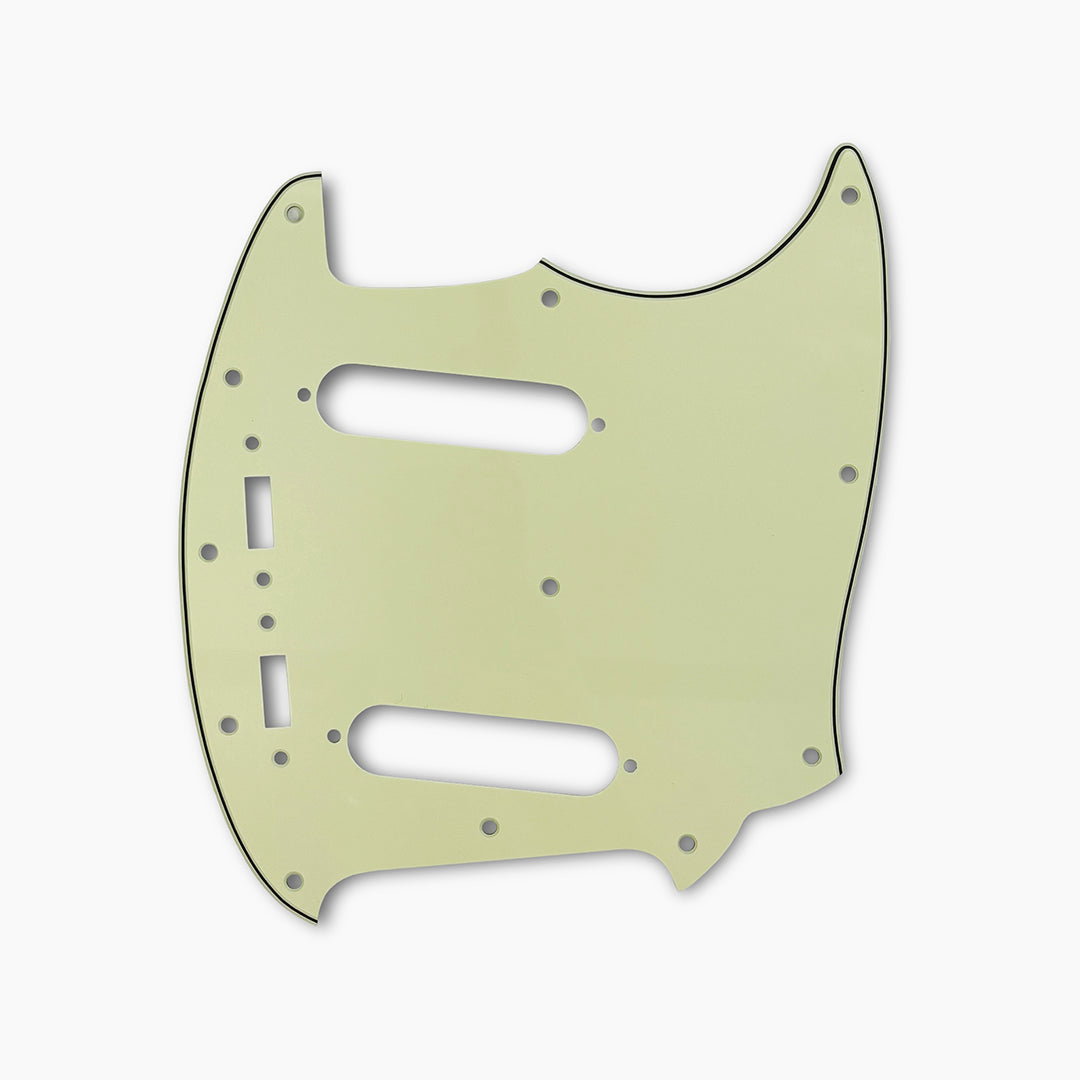 Allparts PG-0581 12-hole Pickguard for Mustang® Mint Green (MG/B/MG) .090
