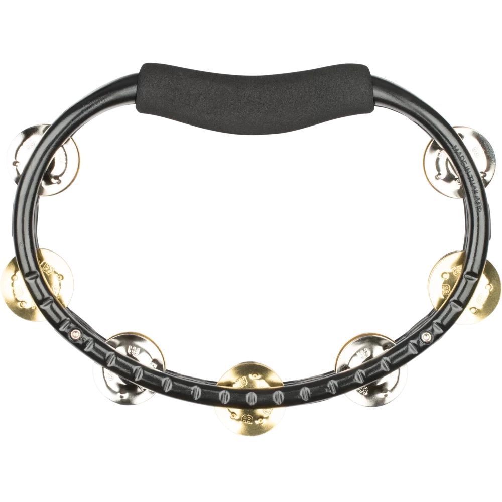 Meinl Traditional ABS Series Mixed Jingles Hand Held Tambourine - Black