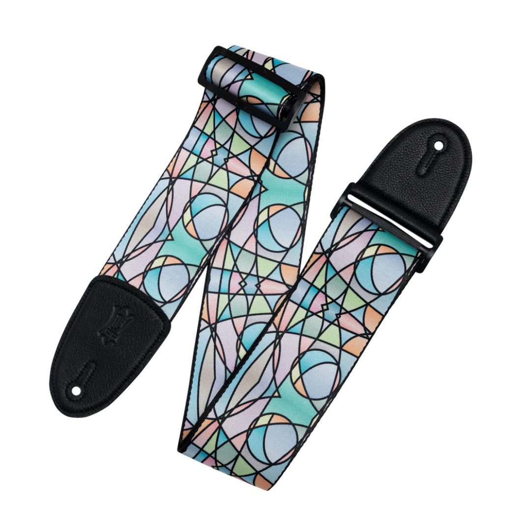 Levy's MP3SG-007 Stained Glass Guitar Strap - Pastel