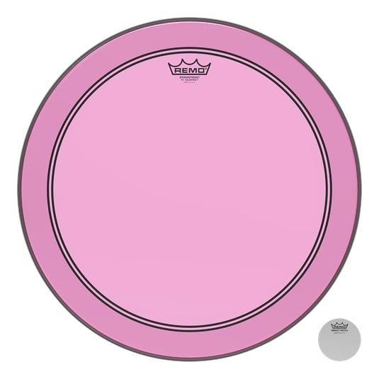 Remo P3-1318-CT-PK Bass, POWERSTROKE 3, COLORTONE, 18" Diameter, Pink