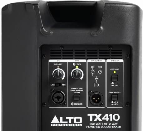 Alto Professional TX410XUS 350-Watt 10-Inch 2-Way Powered Loudspeaker With Bluetooth