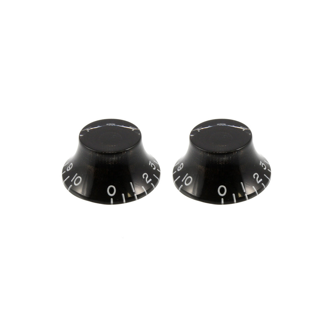 Allparts PK-0140-B23 Black Bell Knobs - 50 Piece Bulk Pack
