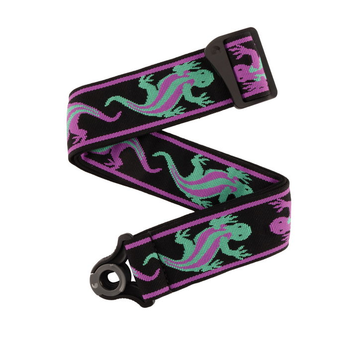 D'Addario 50BALPW01 Auto Lock Vintage D'Addario Lizards - Green/Purple