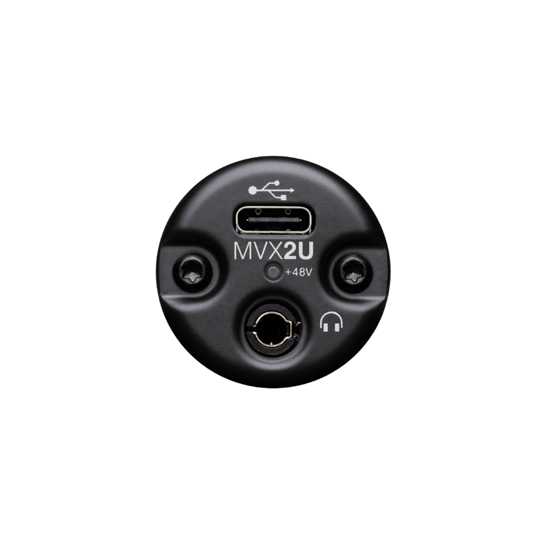 Shure MVX2UG2 Single-Channel Digital Audio Interface XLR to USB - Black