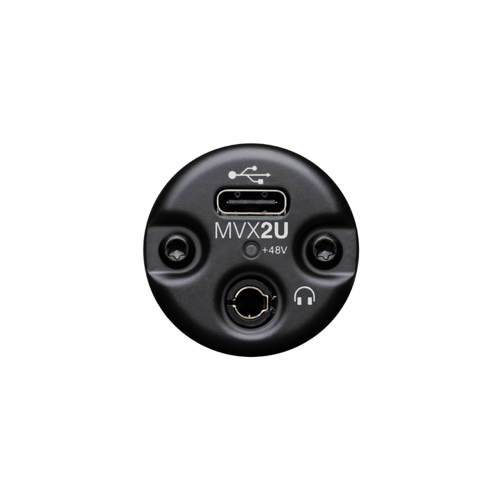 Shure MVX2UG2 Single-Channel Digital Audio Interface XLR to USB - Black
