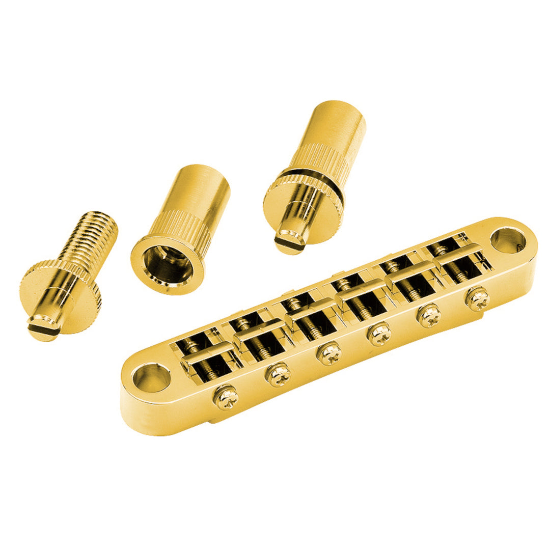 Allparts GB-0525 Gotoh Tunematic Bridge with Large Holes Gold
